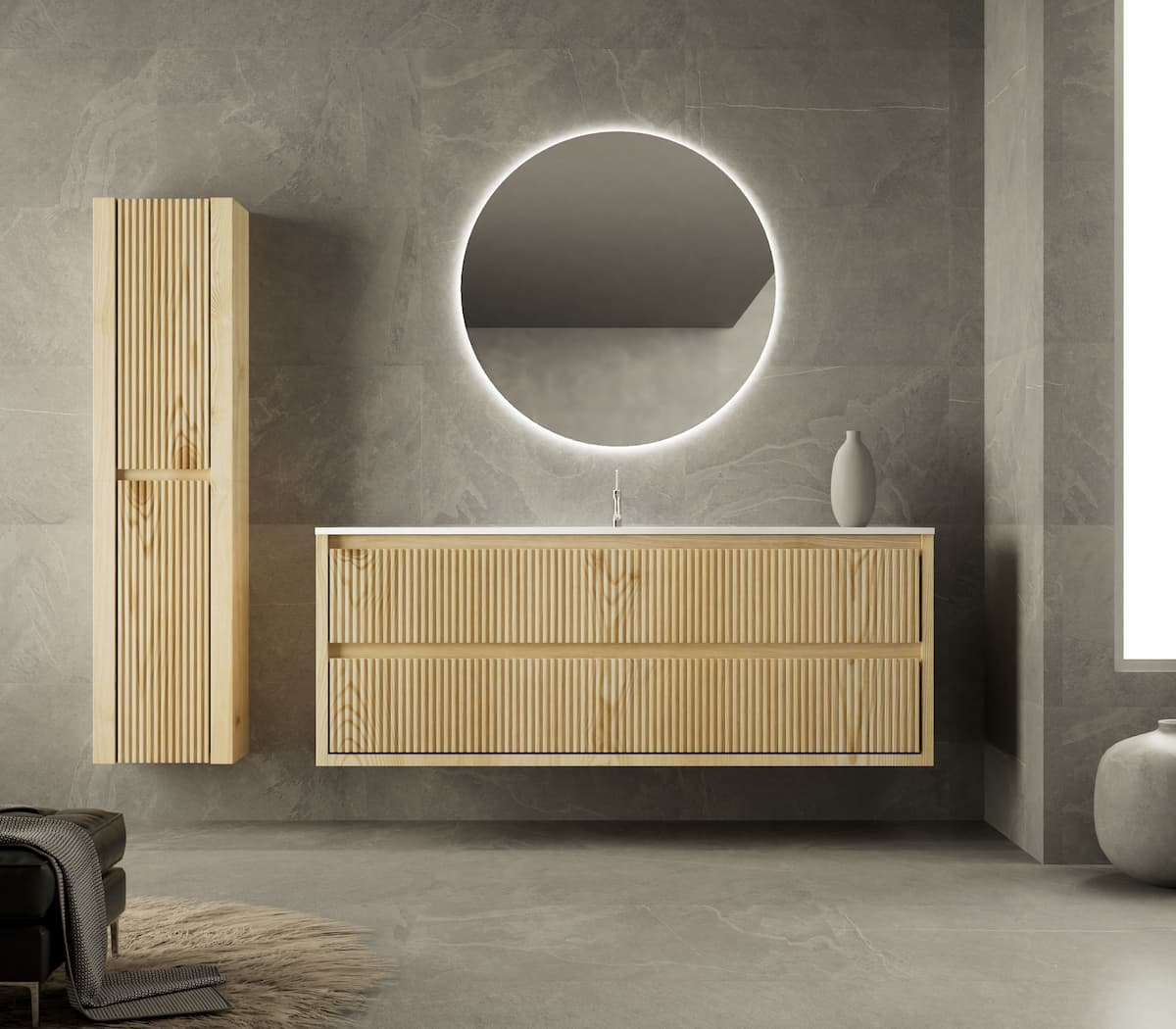 Mueble ba&ntilde;o Danubio 2C Nature